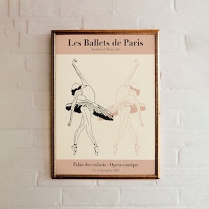 Paris Ballet Poster: Academie de Beaux Arts, Classic Dance Print