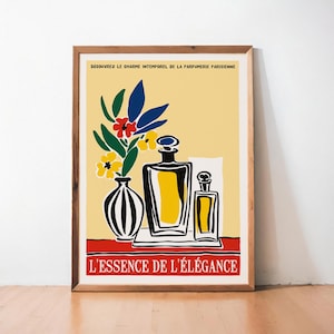 French Perfume Poster: Mid-Century Modern Parisian Art Print