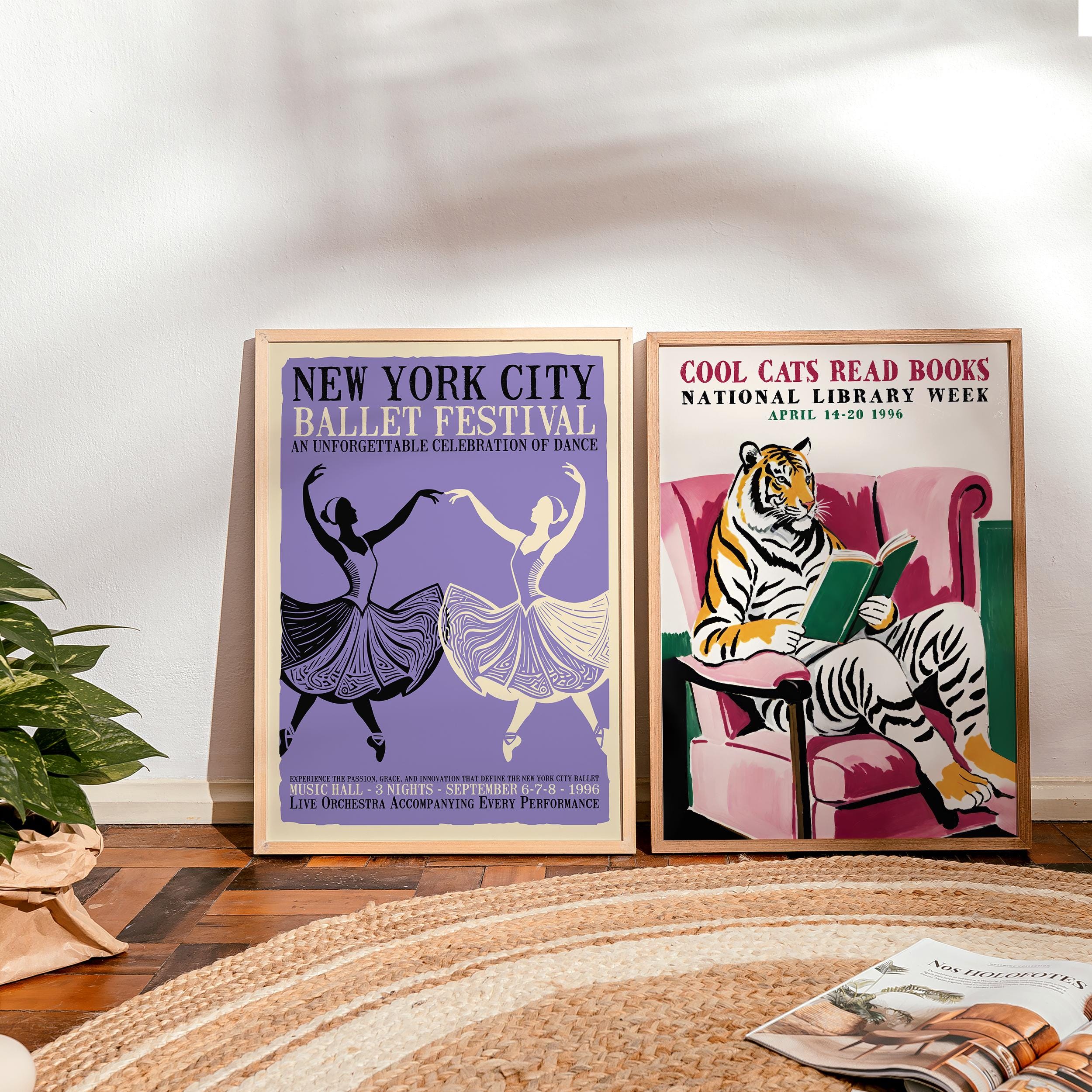 New York Ballet Festival (giclée Fine Art Print) - Vintage Dance