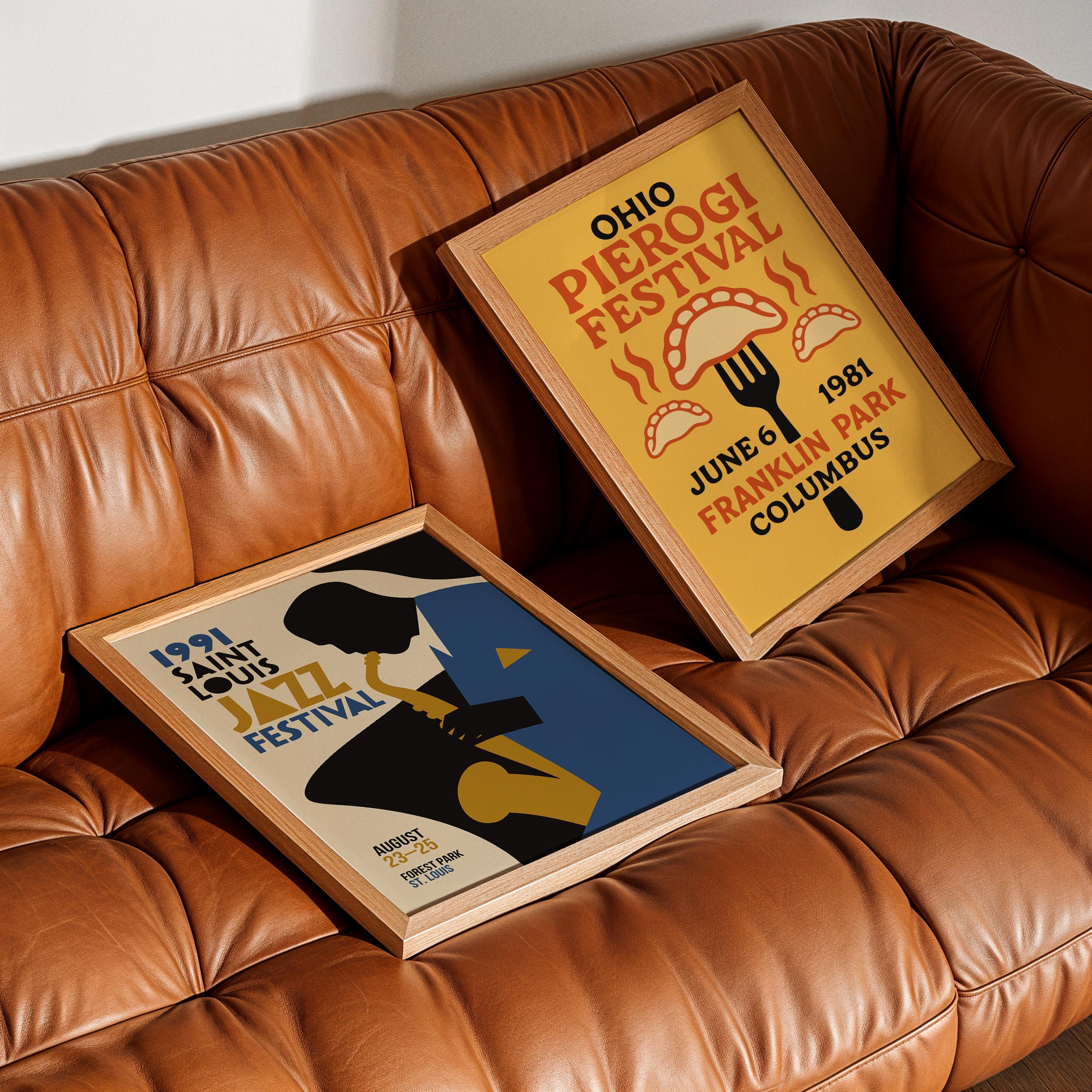 Jazz Festival Poster - St Louis Wall Art, Music Lover Decor, Mid