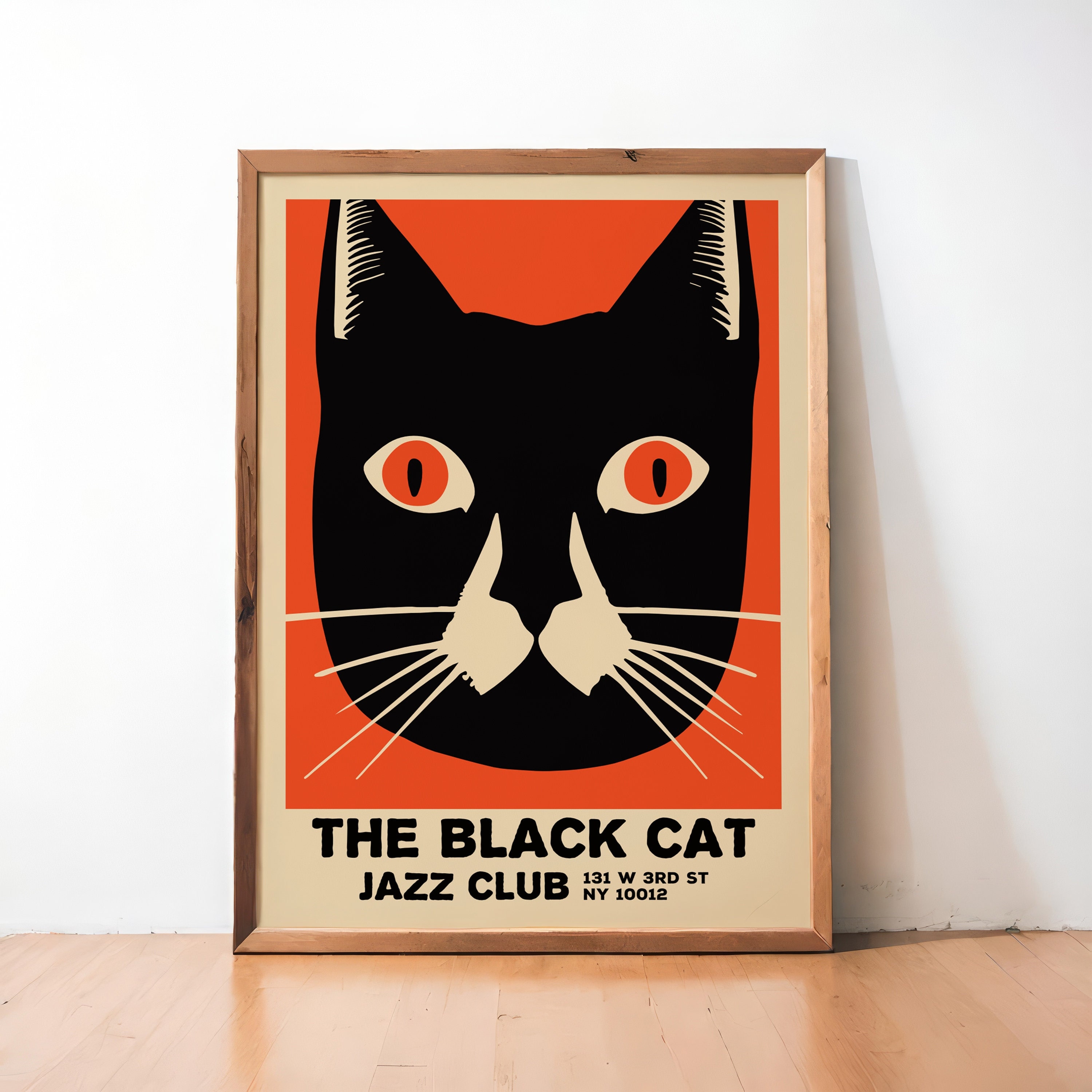 The Black Cat Jazz Club Poster – Vintage Wall Art Music Decor - Etsy