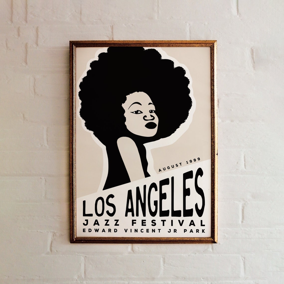 LOS ANGELES Jazz Festival Poster Minimalist Printed Art Etsy