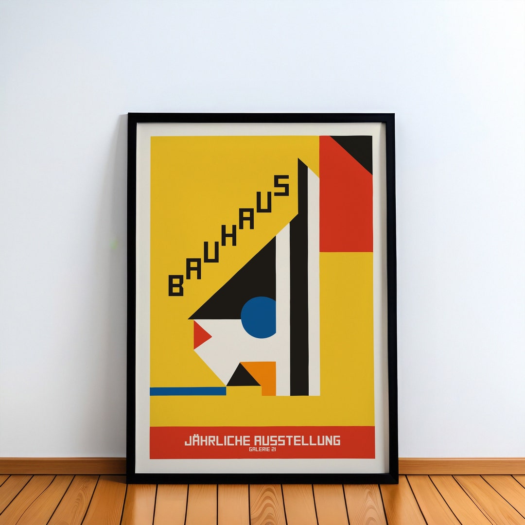 Bauhaus Art Exhibition Poster Galerie 21 Iconic Geometric Abstract ...