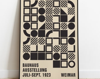 Large Bauhaus Poster Mid Century Modern, Influenced Art, 59% OFF