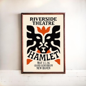 Hamlet Theatre Poster: Shakespearean Playbill Art Print
