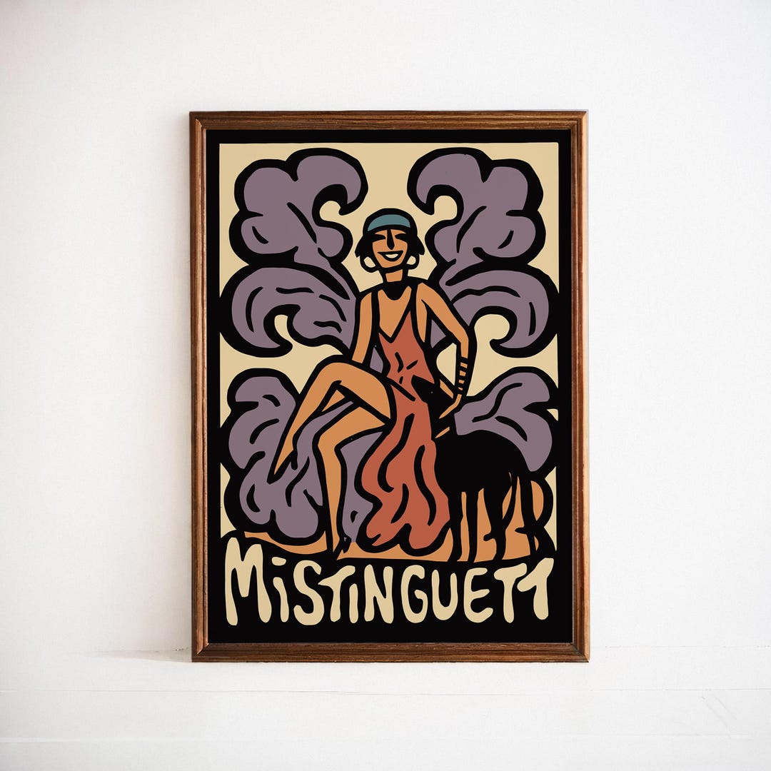 Mistinguett La Revue De Paris Vintage Celebrity Poster