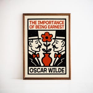 The Importance Of Being Earnest Poster - Theater Print Literature Quote Wall Decor Classic Play