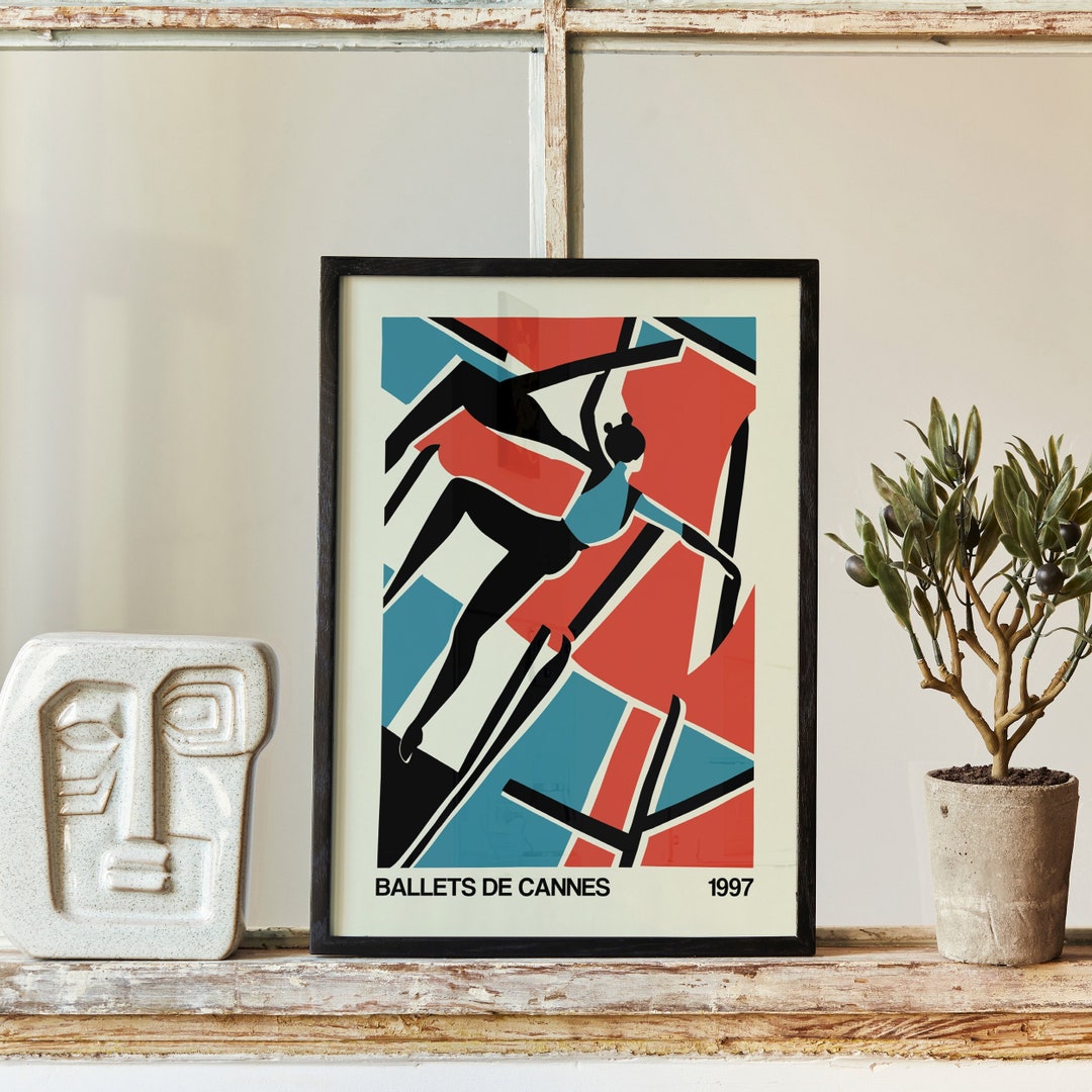 Ballets De Cannes Poster Vintage Ballet Giclee Reproduction Etsy