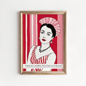 Paris Cabaret Poster: Retro French Burlesque Art Print