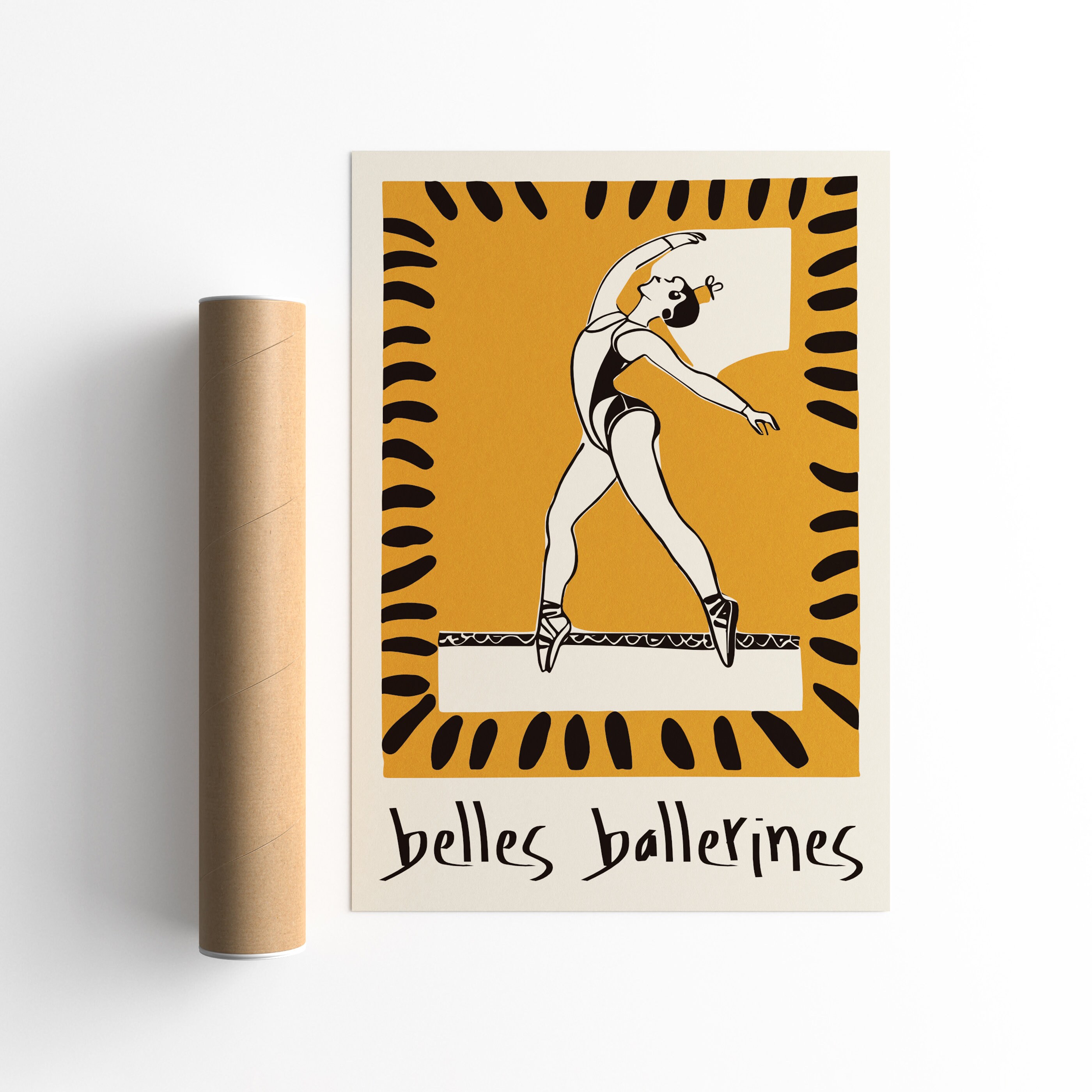 Retro Ballet Poster Belles Ballerines French Ballerina Poster
