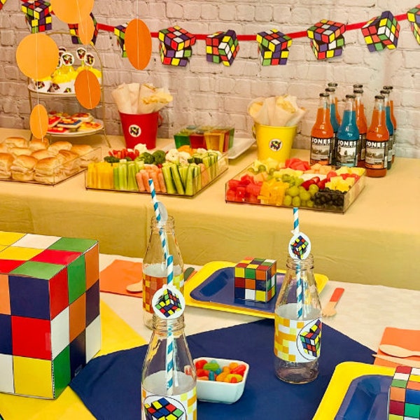 Rubik's Cube Party Printables Package