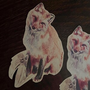 Sticker renard facile à décoller