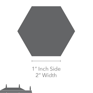 Hexagon 1&quot; | No Need to Resize | EPP | Cut Files for English Paper Piecing | SVG | Cricut | Silhouette | Quilting