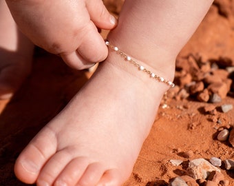 Dainty Anklet-Gold Anklet-Chain Anklet-Anklet for Women-Toddler Anklet-Anklet Bracelet-Baby Anklet-Toddler Jewelry-Baby Jewelry-Kids Anklet
