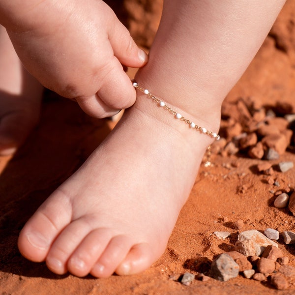 Dainty Anklet-Gold Anklet-Chain Anklet-Anklet for Women-Toddler Anklet-Anklet Bracelet-Baby Anklet-Toddler Jewelry-Baby Jewelry-Kids Anklet