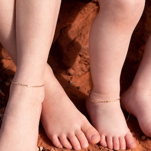 Dainty Paperclip Anklet-Gold Anklet-Chain Anklet-Anklet for Women-Toddler Anklet-Anklet Bracelet-Baby Anklet-Toddler Jewelry-Baby Jewelry-
