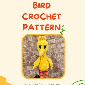 BIG Yellow BIRD Crochet Pattern
