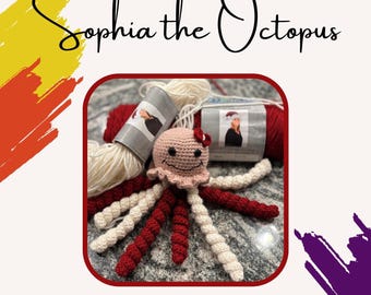 Patrón de crochet del pulpo Sophia - NICU Loved