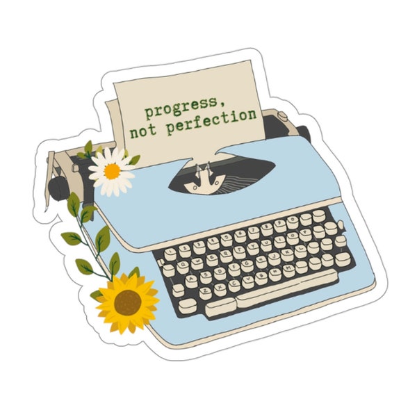 Writing Sticker, Typewriter Sticker, Poetry Sticker, Writing Motivation Sticker, Stickers Laptop, Stickers and Decals