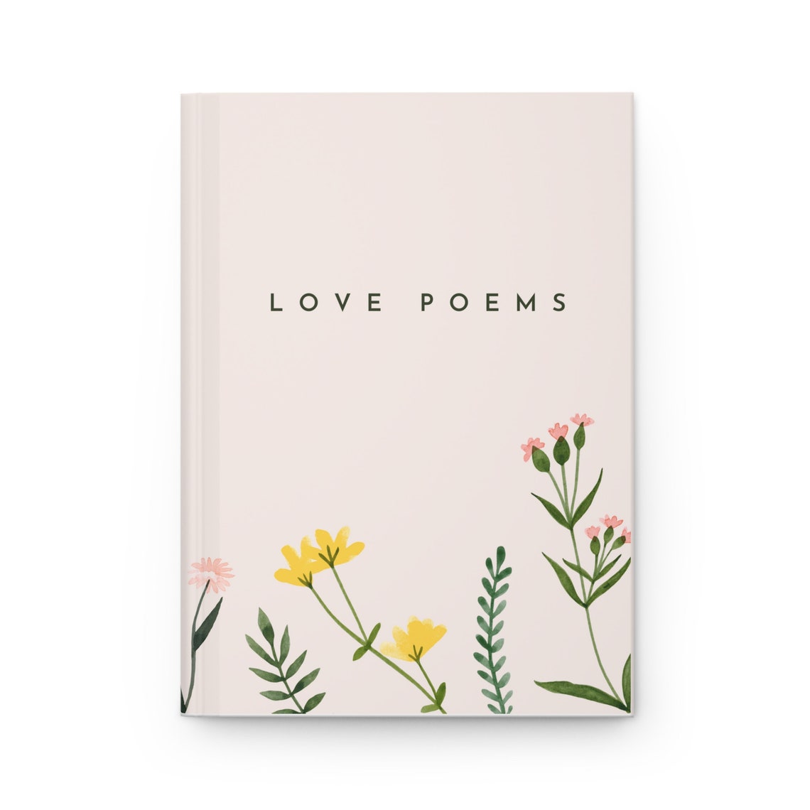 Love Poem Journal Aesthetic Floral Poetry Notebook Poetry Journal - Etsy