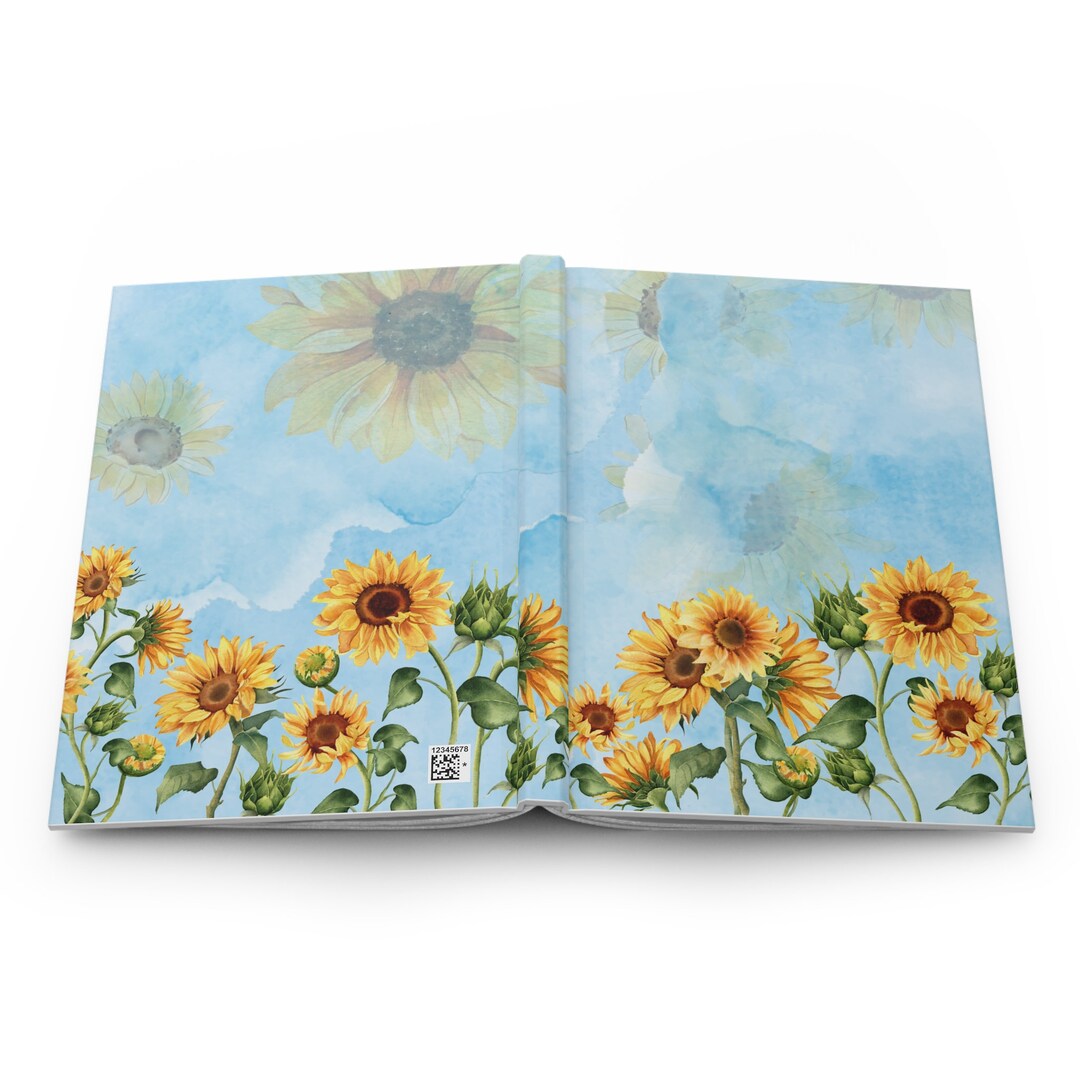 Sunflower Journal Pretty Sunflower Journal Etsy