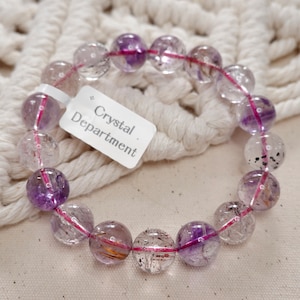 Super Seven Crystal Bead Bracelet: Grade A Melody Stone Gemstone