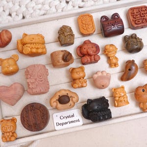 Mezcla de cuentas de madera ecológicas, colores naturales, madera de origen sostenible, manualidades, bisutería, materiales para pulseras.
