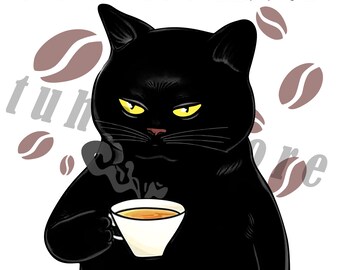 Funny Cat Mug EEFFOC Is Coffee Spelled Backward png