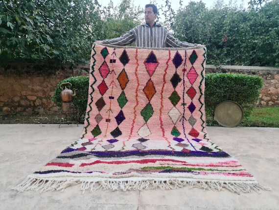 New Home Gift, Azilal rug, custom size rugs, bohemian rug, Rug For Bedroom, Moroccan Rug, berber carpet, Hand knotted rug,handmade furniture