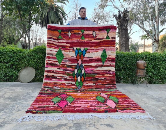 Personalized Moroccan Rug Doormat | Custom Area Rug for Home Decor | Unique Housewarming Gift for Her & Him