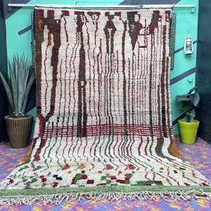 Handmade Moroccan Bohemian Shag Rug, Personalize Gifts for Home Decor