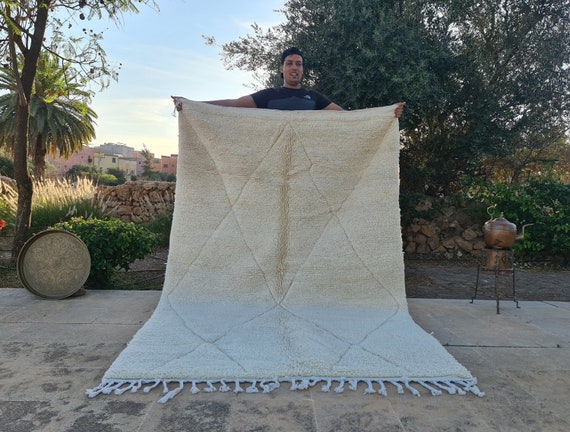 Handmade Beni Ourain Moroccan Wool Rug by Berberugallery • Personalize Home Decor Gifts For Her Unique