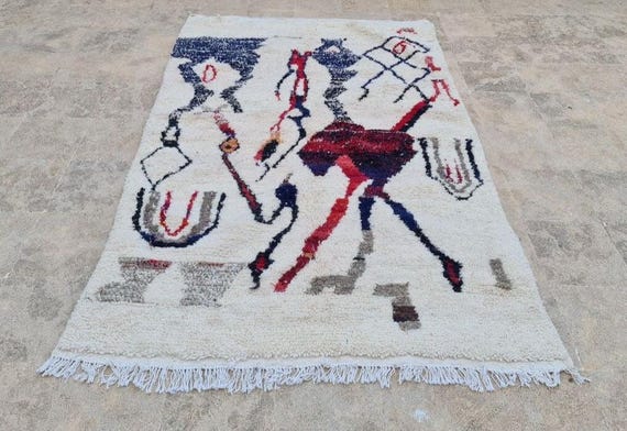 Custom Moroccan Wool Rug, Handmade Berber Design