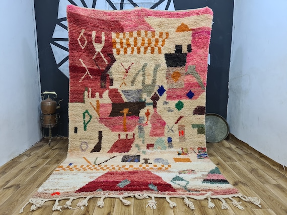 Moroccan Rug, Azilal Rug, Berber Rug, Custom Rug, Living Room Rug, Boho Rug, Outdoor Rug, Woven Rug, Housewarming Gift, Personalized Gift
