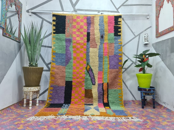 Custom Moroccan Rug - Authentic Beni Ourain Area Rug, Soft Handmade Berber Carpet for Stylish Floors