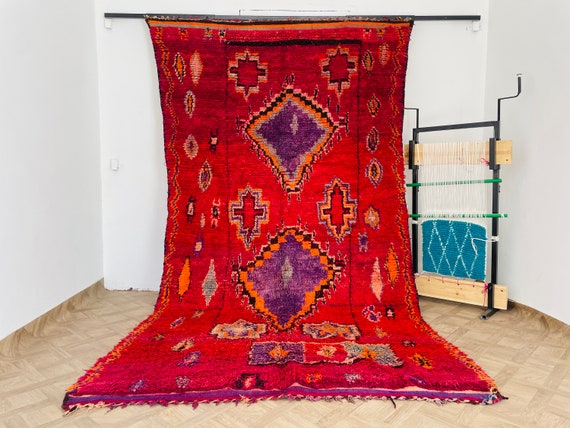 Shag Rug, Morrocan Rug, Tapis Marocain, Berber Carpet, Colorful Rug, Boho Rug, Berber Rug, Antique Rug, Moroccan Rug, Handwoven Rug