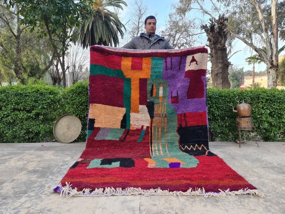 Rugs For Living Room Modern, Red Rug Bedroom, Area Rug Colorful, Abstract Rugs For Living Room, Art Work For Bedroom, Handmade Rug Moroccan