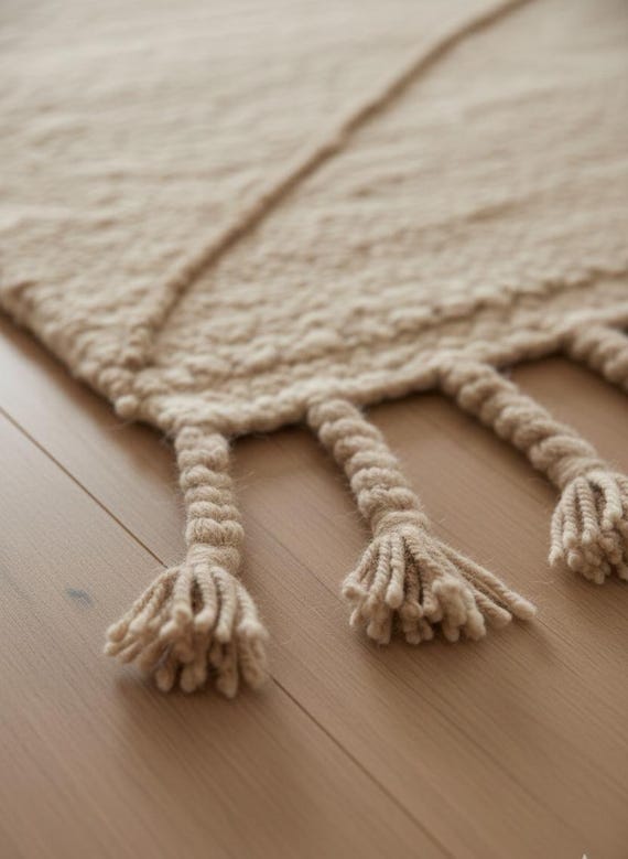 Handwoven Wool Kilim Runner Rug, Custom Moroccan Stair Runner