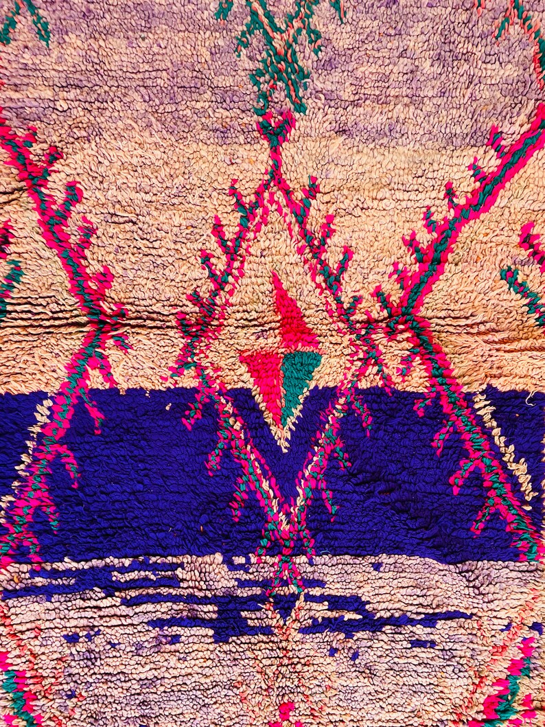 Area Rug 39 X 83 Faded Wool Traditional Handknotted Berber Carpet