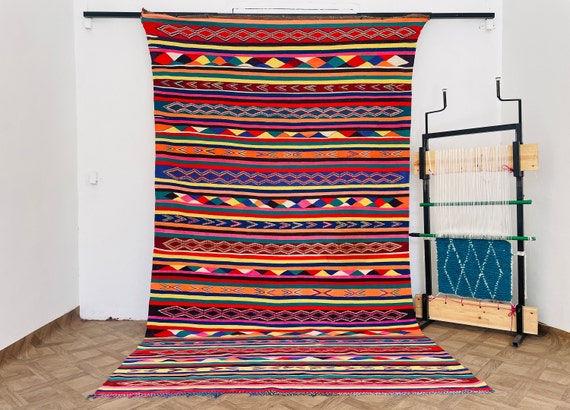 Area Rug, Living Room Rug, Bedroom Rug, Large Rug, Wool Rug, Kelim Teppich, Vintage Rug, Moroccan Rug, Berber Rug, Geometric Rug, Bohemian