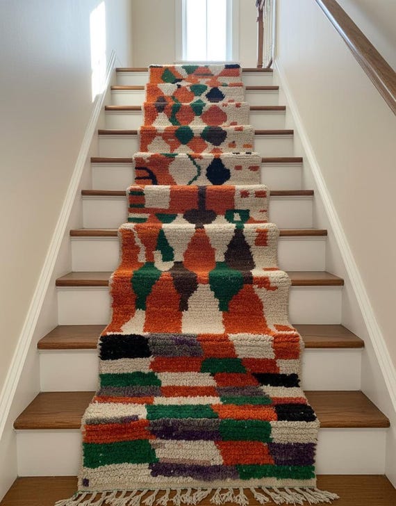 Moroccan Rug Runner, Extra Long, Geometric Hallway Runner (9 feet)