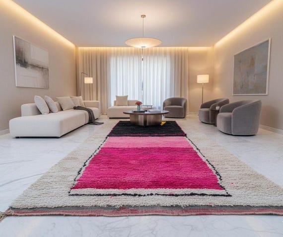 9x12 Moroccan Berber Wool Rug, Handwoven Geometric Area Rug