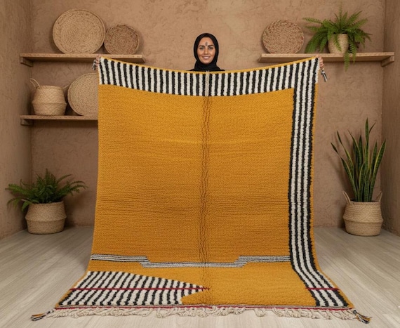 Handmade Berber Wool Rug, Moroccan Carpet, Custom Size