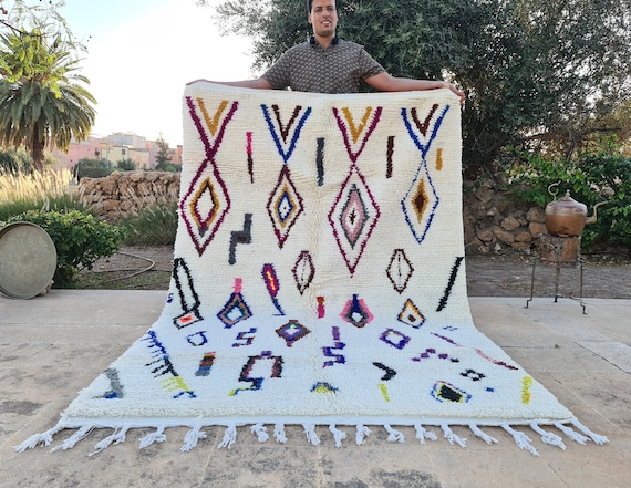 Moroccan rug - Berber rug - Custom Moroccan rug - Beni ourain rug - Handmade rug - Moroccan shag rug - Morocco rug - Moroccan Berber rug