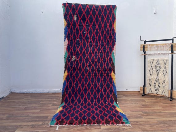 Rustic Vintage Rug, Patio Boho Decor, Moroccan Wool Rug, Dorm Rug, Living Room Rug, Handmade, Gift for Her, Easter Rug