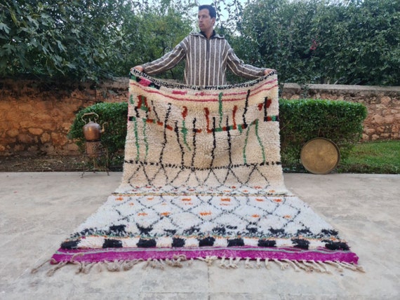 Azilal Moroccan Rug - Soft Area Rug - Custom Rugs For Living Room - Handmade Home Decor - Midcentury Modern Decor - Housewarming Gift