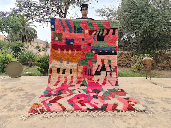 Custom Boujaad Rug Moroccan, Personalized Home Decor Gifts For Her