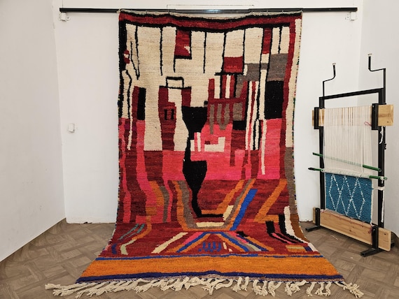 Custom Boho Maximalist Rug – Handmade Area Rug for Home Decor, Perfect Wedding, Housewarming & Birthday Gift