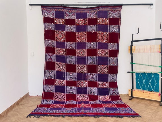 Real Silk Wall Hanging Tapestry, Bohemian Vintage Decor, Luxury Tribal Rug, Expensive Large Area Rug