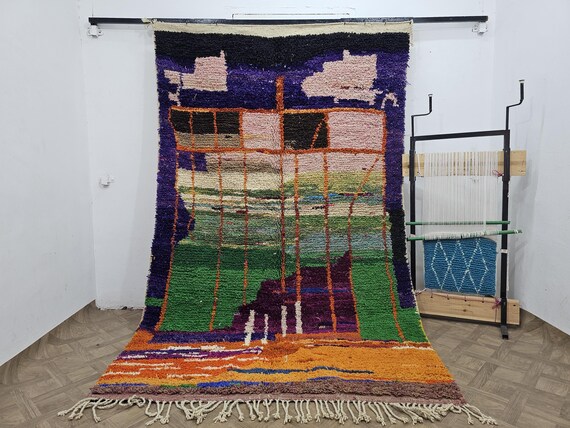 Handcrafted Moroccan Wool Rug - A Perfect Gift for Her